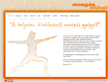 Tablet Screenshot of mozgasmuhely.hu